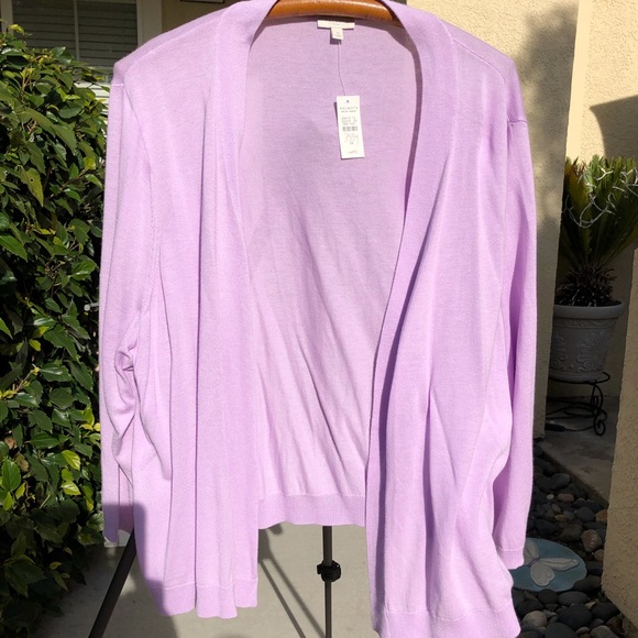 Talbots Sweaters - Talbots Lavender Cardigan Sweater